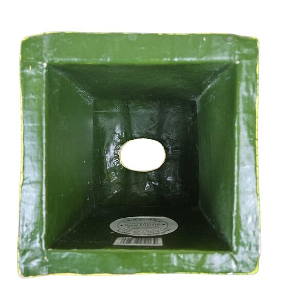 CLAY ART Covered Wagon Hand Painted Papier Mache Tissue Dispenser Box Cover - Picture 15 of 15